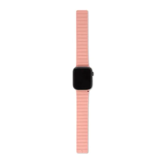 Decoded Apple Watch 49/45/44/42 mm  Series 1-8/SE/Ultra Silicone Magnet Traction Strap Lite _ Pink